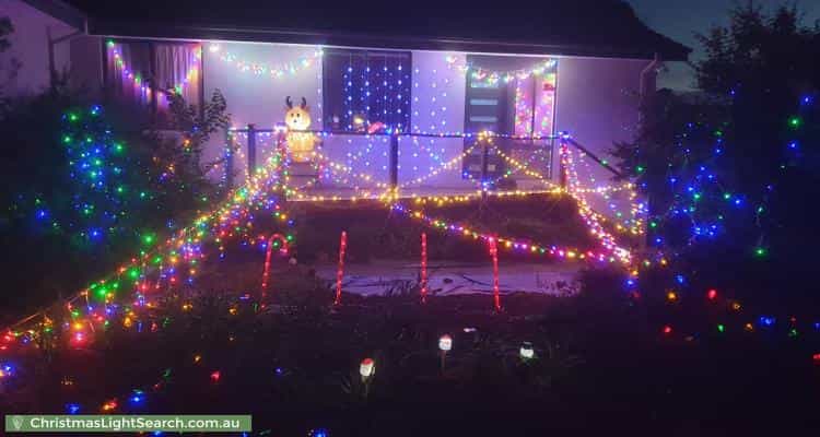 Christmas Light display at 15A Lutwyche Street, Higgins