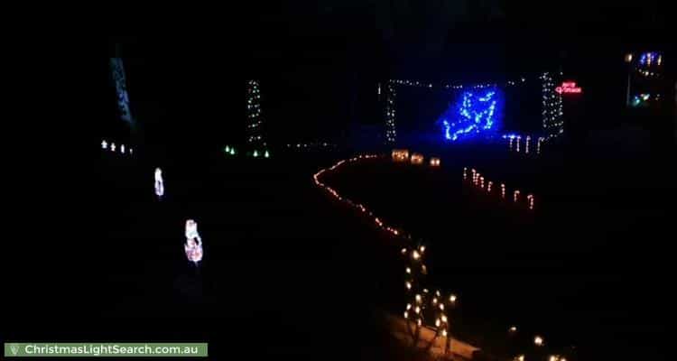 Christmas Light display at 258 Dawkins Road, Lewiston