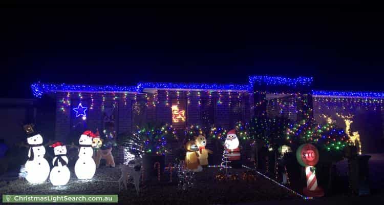 Christmas Light display at 6 Frewin Street, Epping