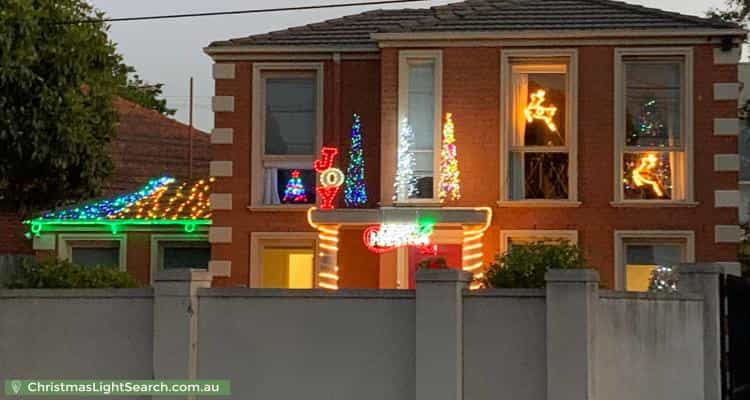 Christmas Light display at 602 Waverley Road, Malvern East