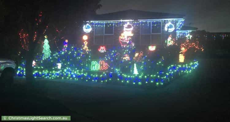 Christmas Light display at 8 Cambara Court, Vermont South