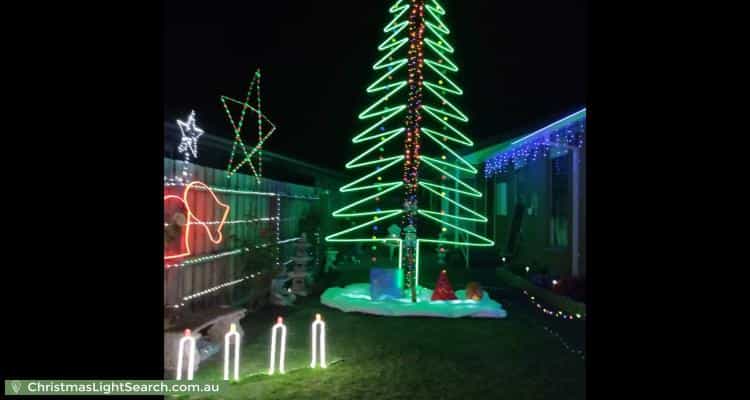 Christmas Light display at  Consedine Court, Corio