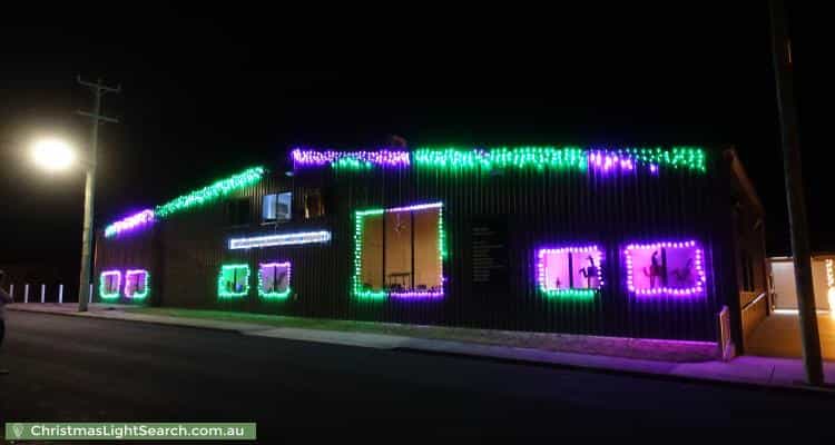 Christmas Light display at 2 Dooley Street, Penguin