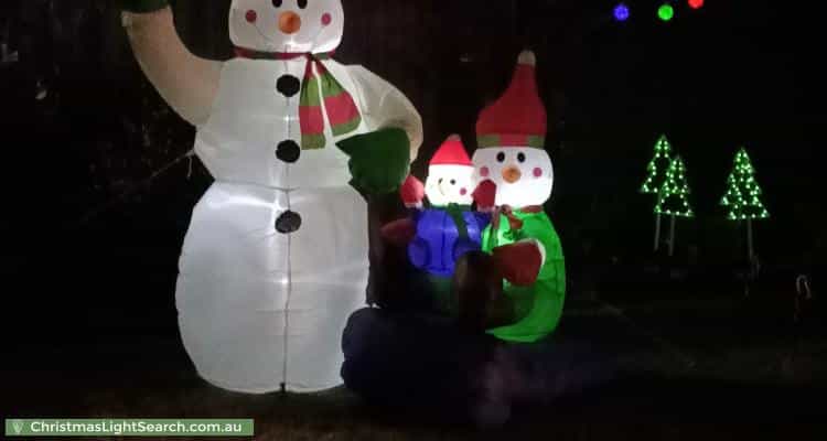 Christmas Light display at 16 Pell Street, Bentleigh East
