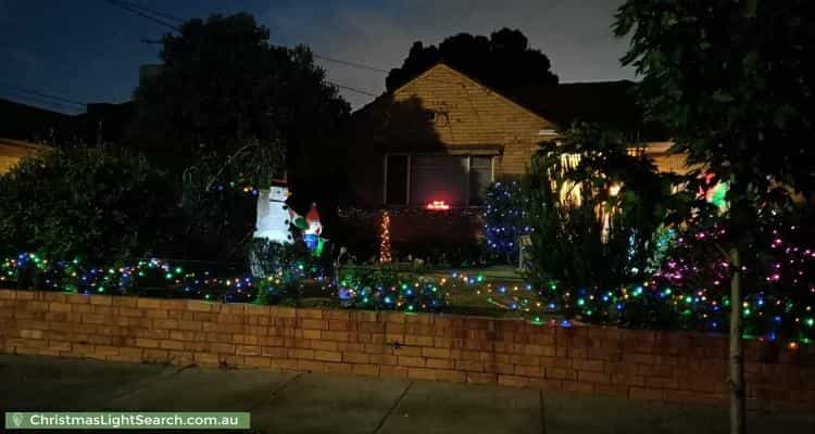 Christmas Light display at 16 Pell Street, Bentleigh East