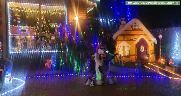 Christmas Light display at 18 Hoysted Avenue, Cranbourne North