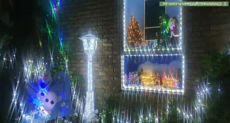 Christmas Light display at 18 Hoysted Avenue, Cranbourne North