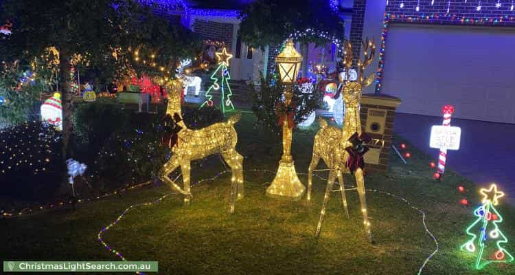 Christmas Light display at 71 Major Crescent, Lysterfield
