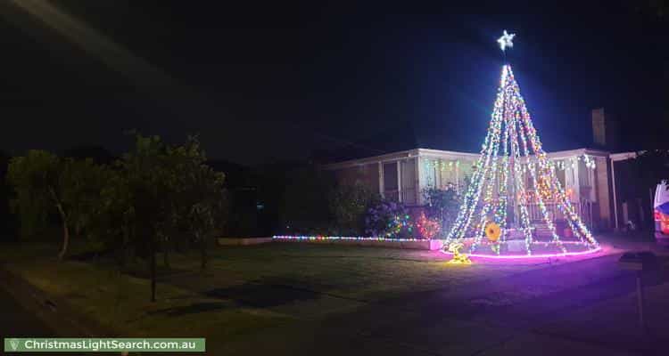Christmas Light display at 21 Cinerea Avenue, Ferntree Gully