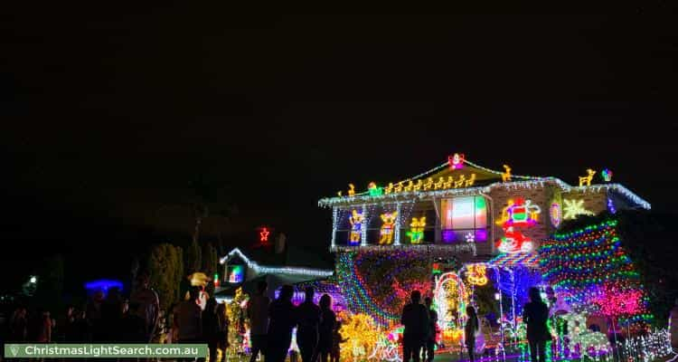 Christmas Light display at  Samson Court, Duncraig