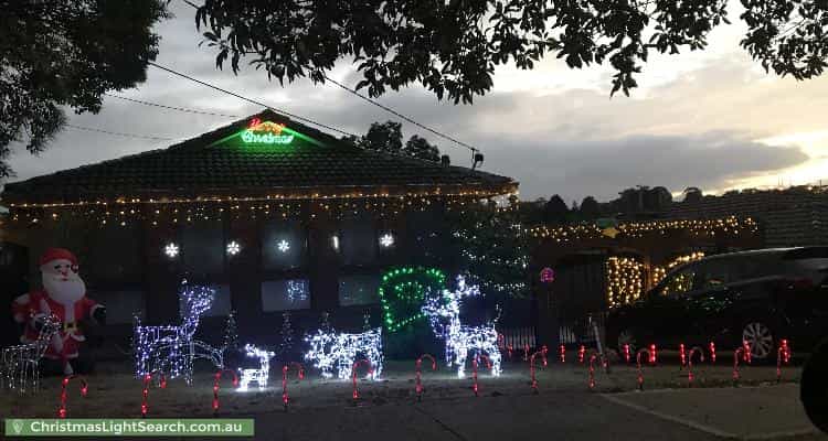 Christmas Light display at 22 Bilby Street, Templestowe Lower