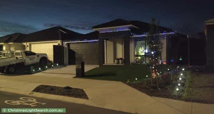 Christmas Light display at 51 Greensand Promenade, Treeby