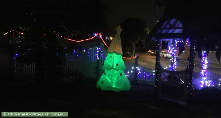 Christmas Light display at 21 Hoffmans Road, Essendon West