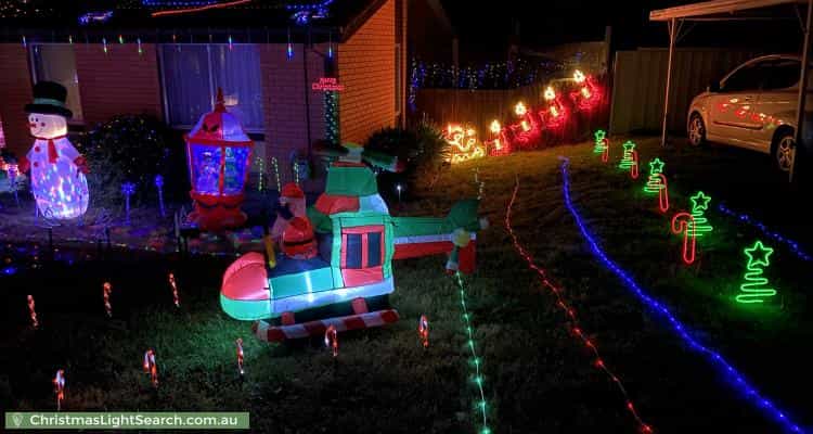 Christmas Light display at 4 Lyall Crescent, Kambah