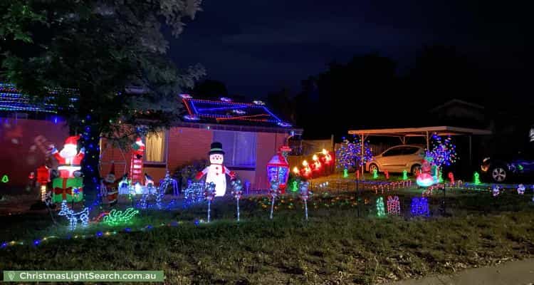 Christmas Light display at 4 Lyall Crescent, Kambah
