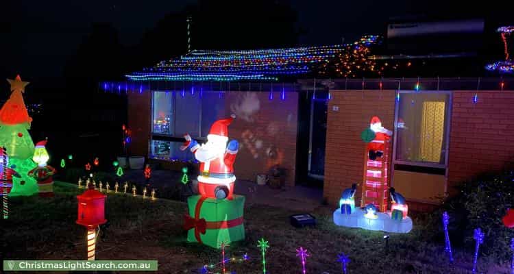 Christmas Light display at 4 Lyall Crescent, Kambah