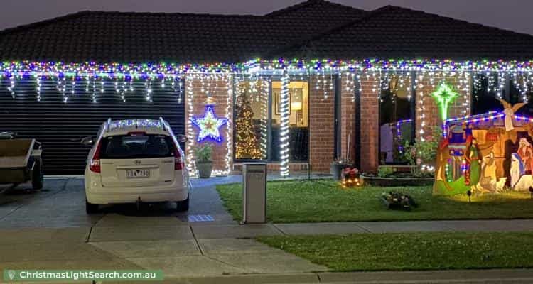 Christmas Light display at 27 Oak Avenue, Longwarry