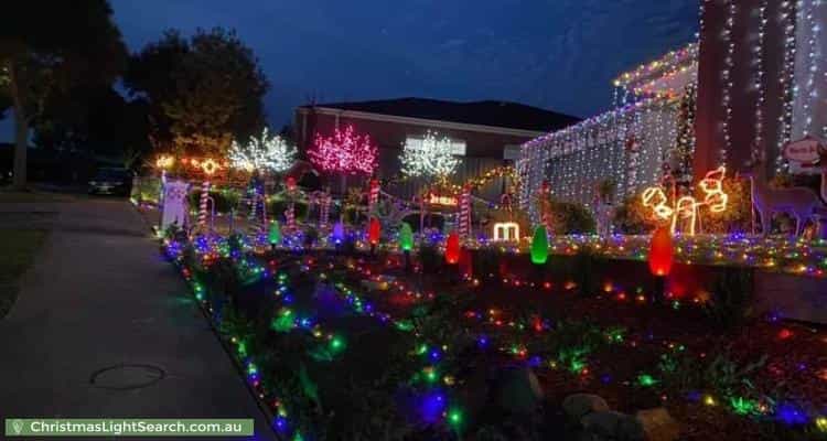 Christmas Light display at 4 Powell Place, Pakenham