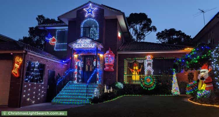 Christmas Light display at 42 Debra Street, Rowville