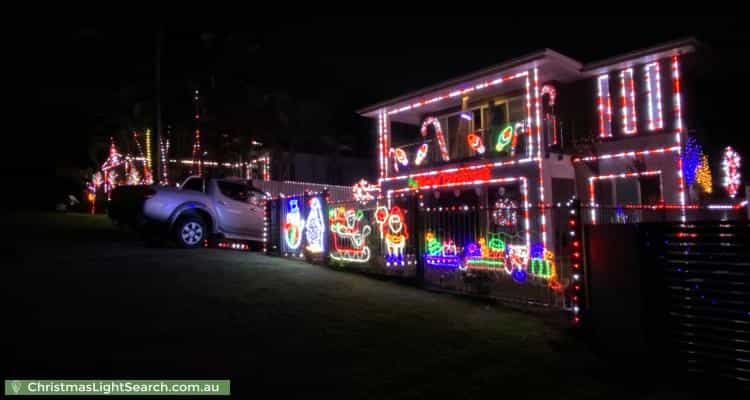 Christmas Light display at 36 Sugarloaf Street, Wavell Heights