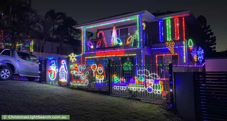 Christmas Light display at 36 Sugarloaf Street, Wavell Heights