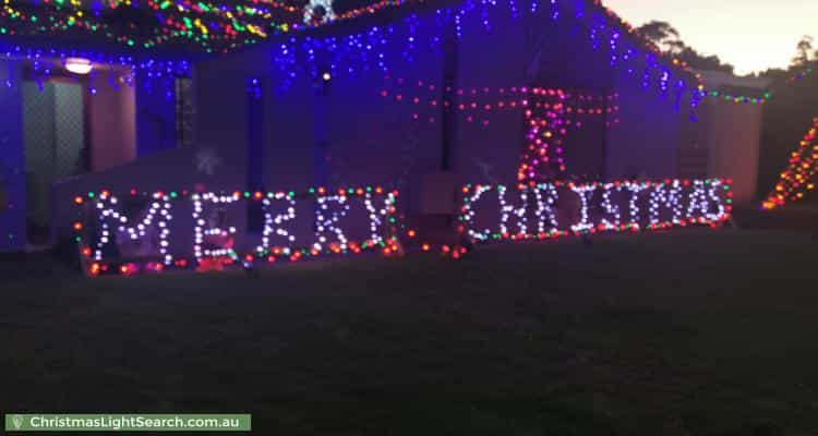 Christmas Light display at 50 Moorhen Drive, Yangebup