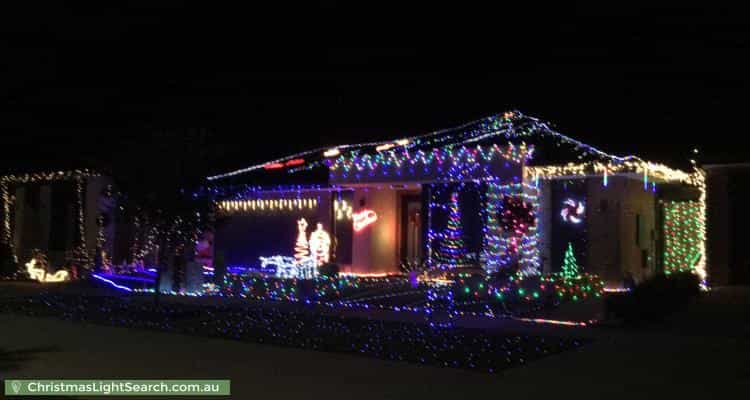 Christmas Light display at 156 Heather Grove, Clyde North