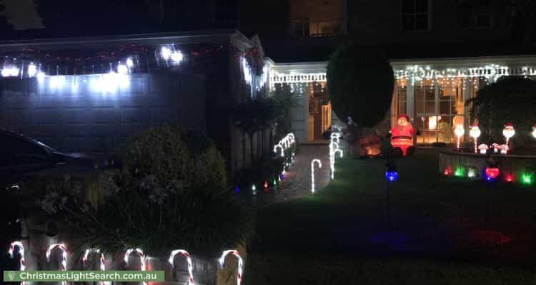 Christmas Light display at  Pioneer Close, Vermont South