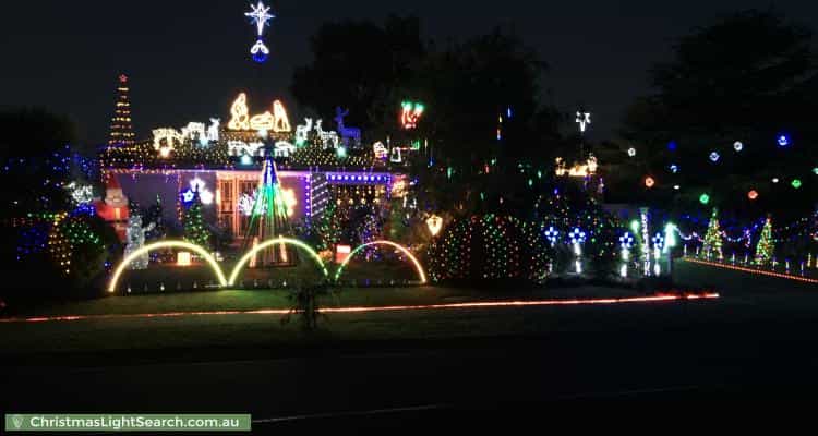 Christmas Light display at 34 Turnberry Drive, Sunbury