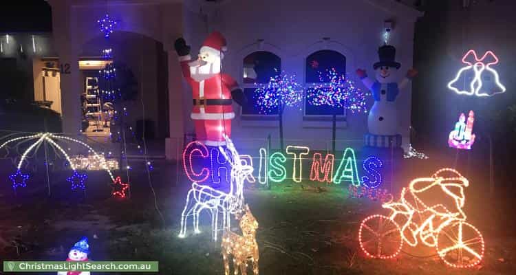 Christmas Light display at  Mercurio Drive, Flinders Park