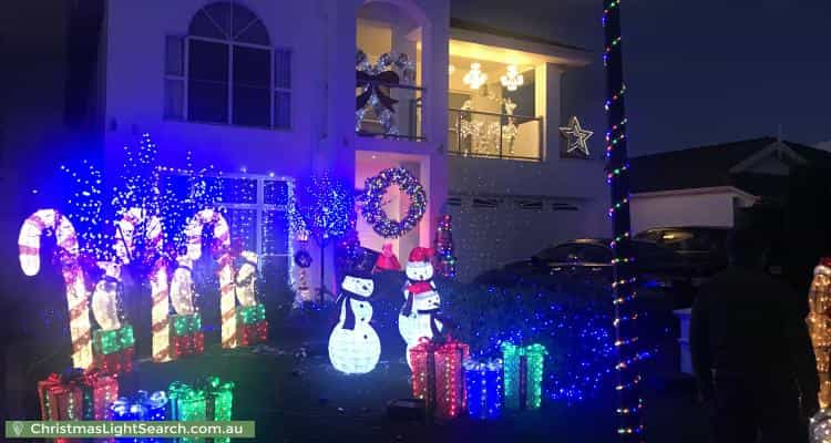 Christmas Light display at  Mercurio Drive, Flinders Park