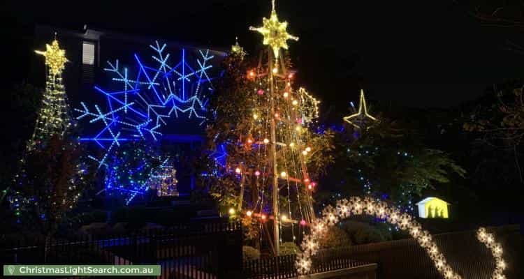 Christmas Light display at 58 Fox Street, Riverview