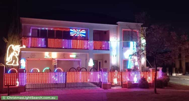 Christmas Light display at 37 Parkview Drive, Mawson Lakes