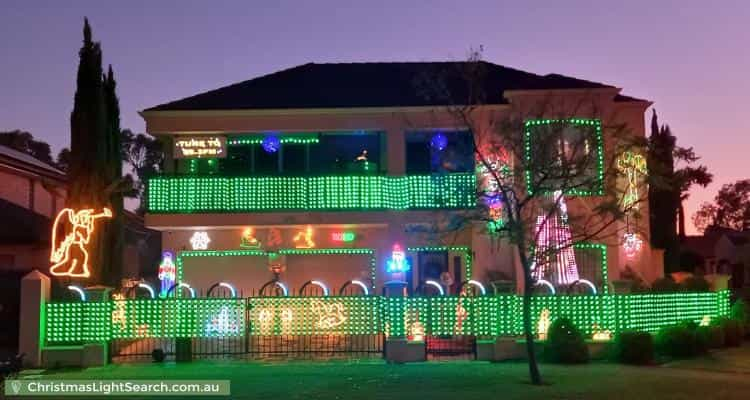 Christmas Light display at 37 Parkview Drive, Mawson Lakes