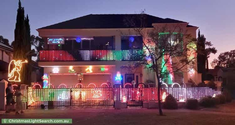 Christmas Light display at 37 Parkview Drive, Mawson Lakes