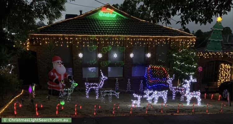 Christmas Light display at 22 Bilby Street, Templestowe Lower