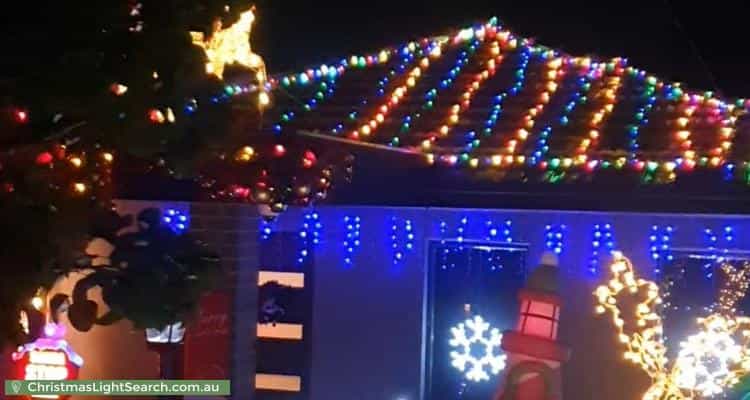 Christmas Light display at 52 Lyon Road, Viewbank