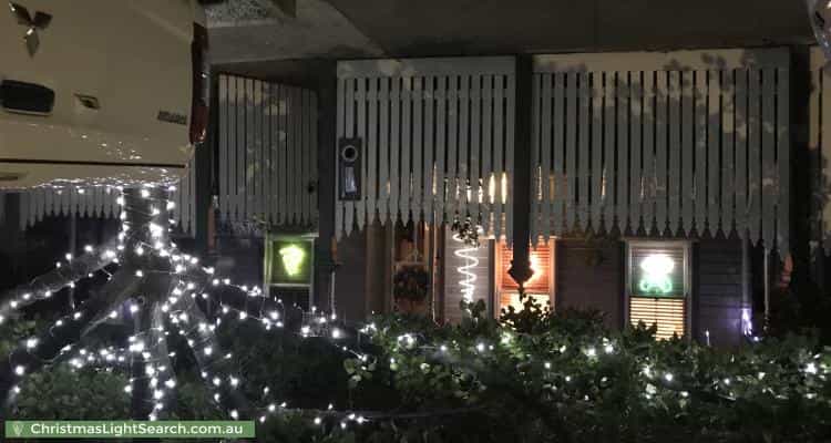 Christmas Light display at 23 Wilcox Street, Preston