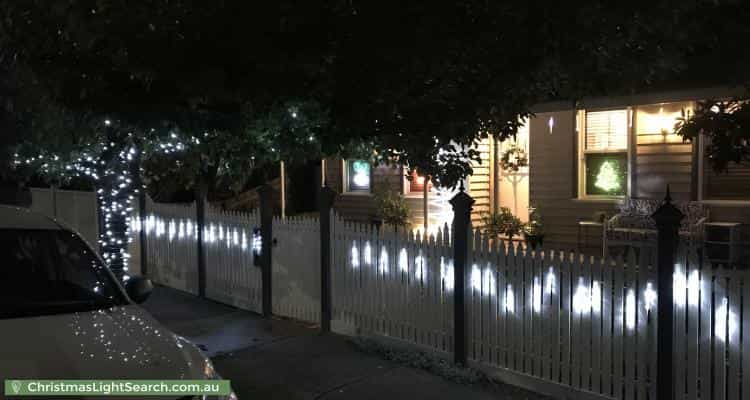 Christmas Light display at 23 Wilcox Street, Preston