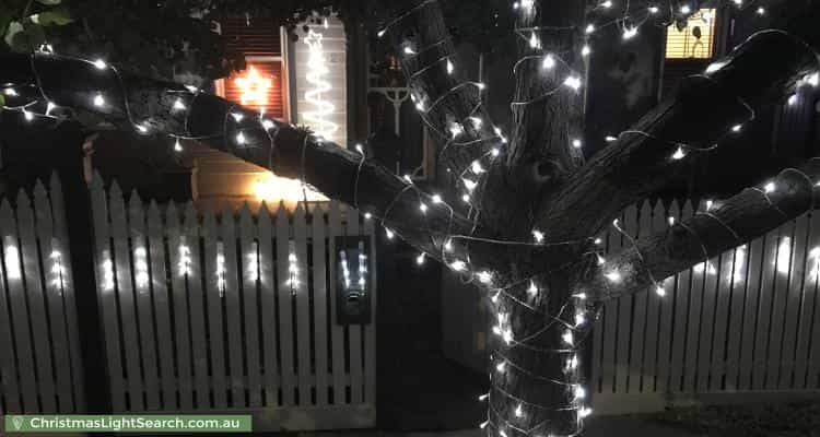 Christmas Light display at 23 Wilcox Street, Preston