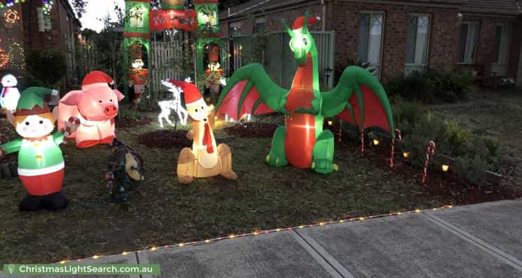 Christmas Light display at 11 Masterton Place, Cranbourne East
