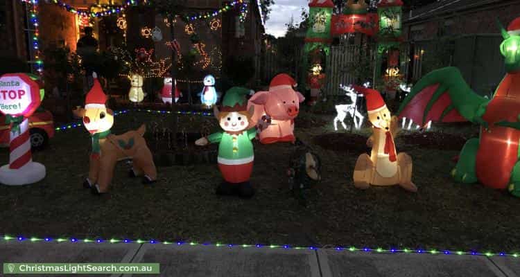 Christmas Light display at 11 Masterton Place, Cranbourne East