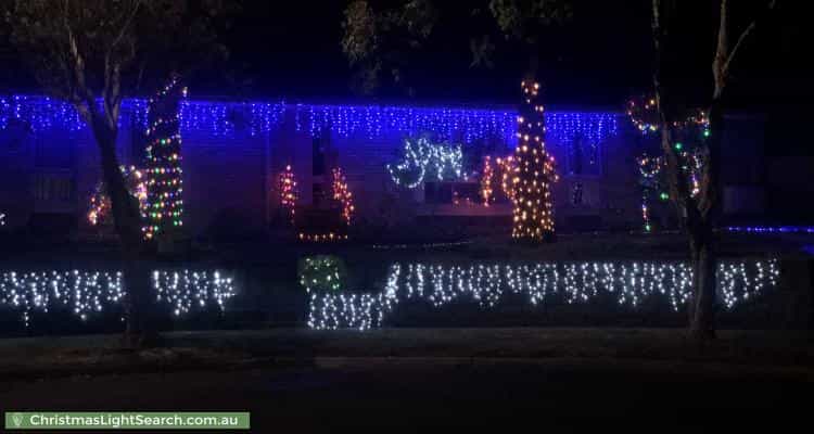 Christmas Light display at  Dennis Court, Bayswater