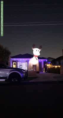 Christmas Light display at  Bedford Street, Airport West