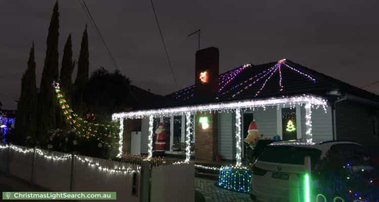 Christmas Light display at  Bedford Street, Airport West