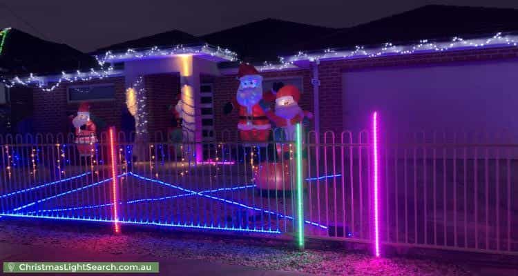 Christmas Light display at  Bedford Street, Airport West