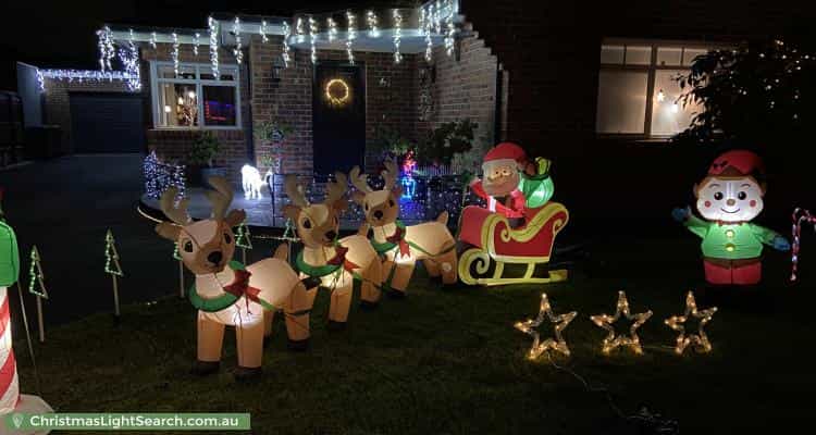 Christmas Light display at 61 Bishop Street, Oakleigh
