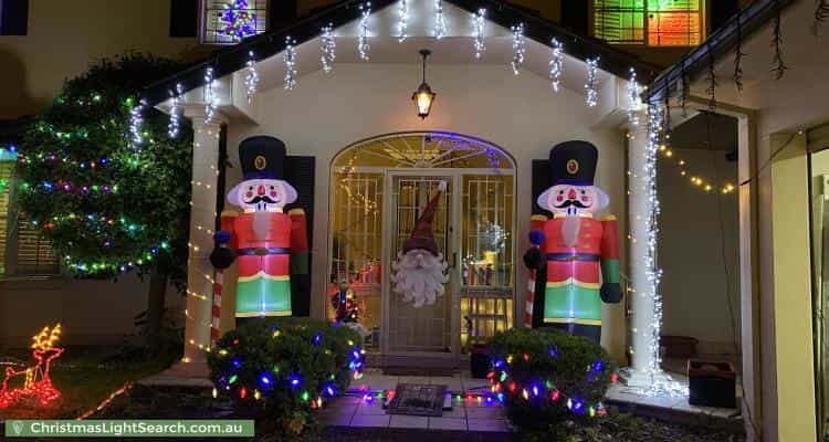 Christmas Light display at 22 Adelaide Avenue, East Lindfield