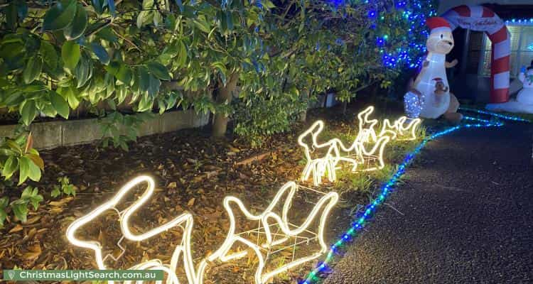Christmas Light display at 22 Adelaide Avenue, East Lindfield