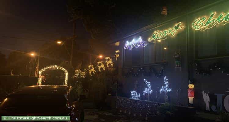 Christmas Light display at 138 Reserve Road, Beaumaris